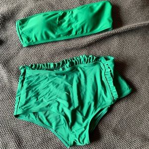 NWOT Green High Waisted Bikini